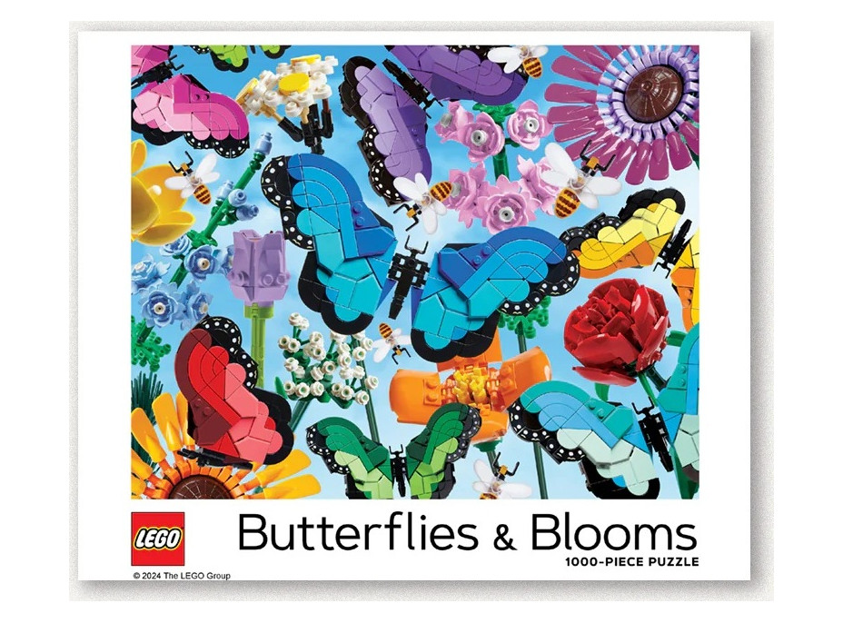 Chronicle Books Puzzle LEGO® Motýli a květiny 1000 dílků