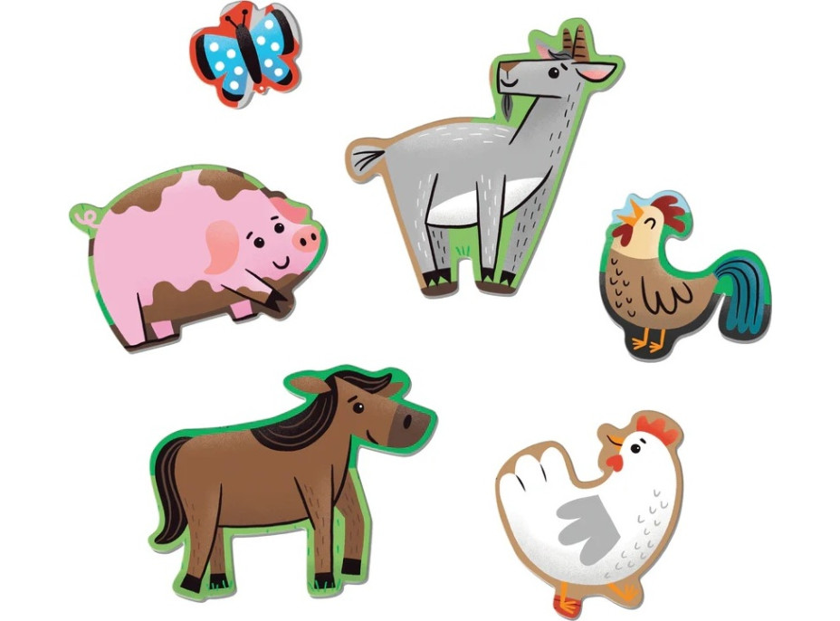 Mudpuppy Podlahové puzzle Kamarádi z farmy 25 dílků