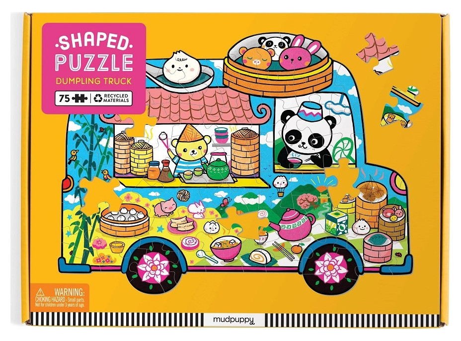 Mudpuppy Puzzle ve tvaru minibusu s občerstvením