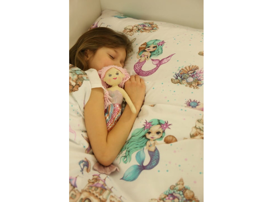 Dětské bavlněné povlečení 140x200 cm BABYMAM PREMIUM - Malé mořské víly