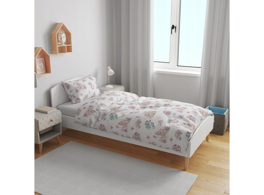 Dětské bavlněné povlečení 140x200 cm BABYMAM PREMIUM - Malé mořské víly