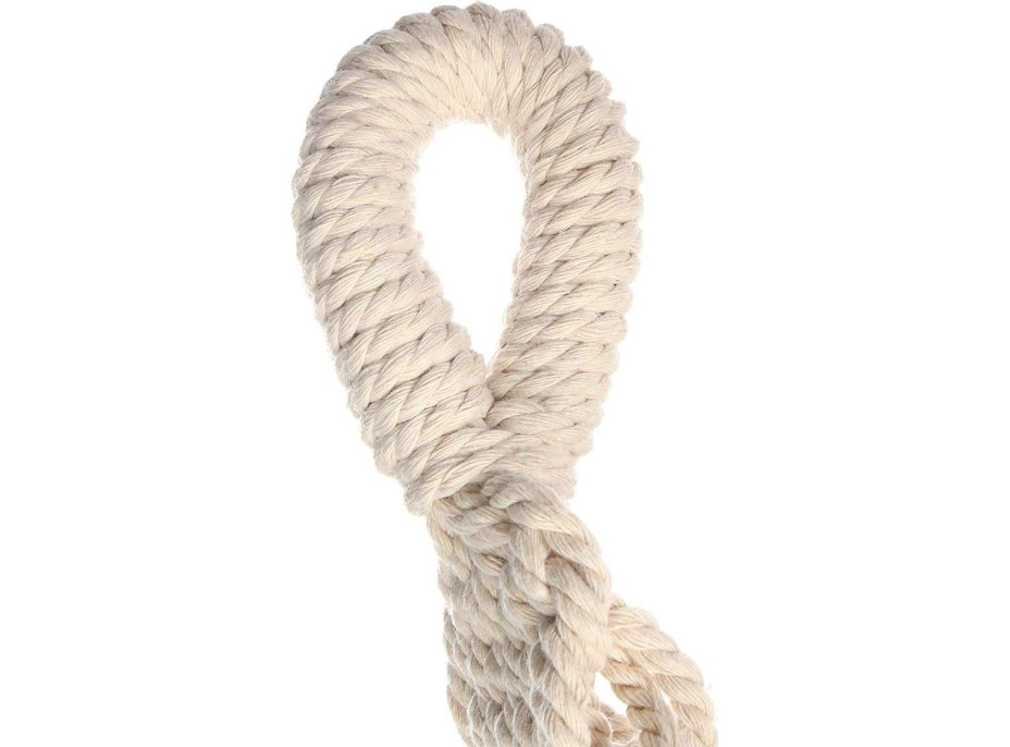 Pletená houpací síť BOHO - ecru