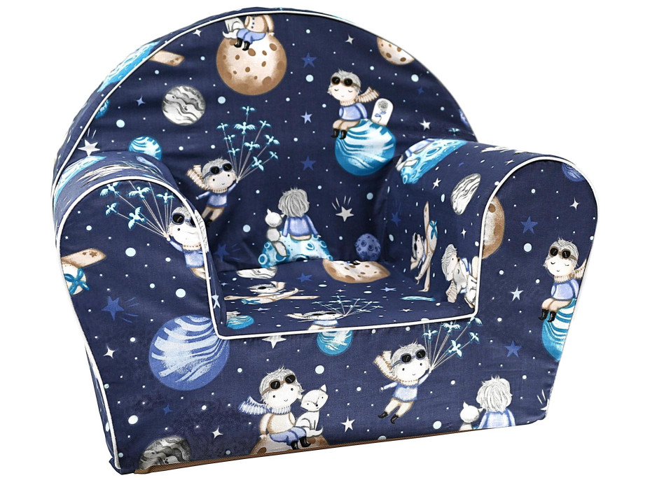 Dětské křesílko MINI - Malý princ - tmavě modré