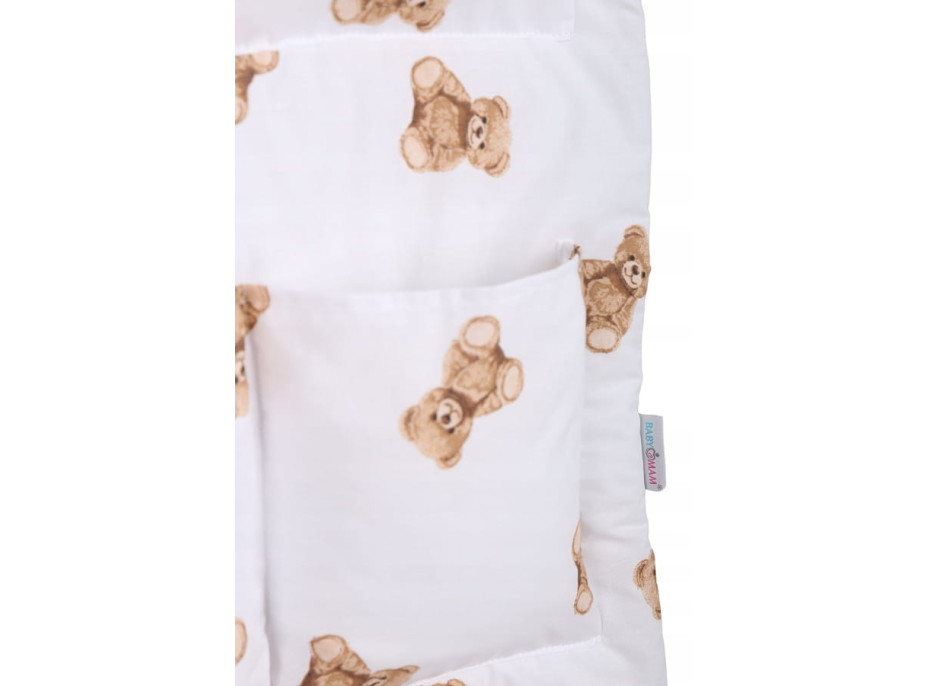 Kapsář (organizér) na dětskou postýlku BABYMAM PREMIUM - Medvídek Teddy