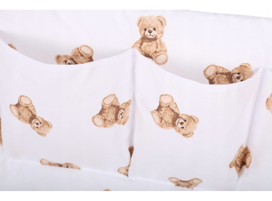 Kapsář (organizér) na dětskou postýlku BABYMAM PREMIUM - Medvídek Teddy