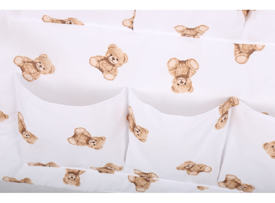Kapsář (organizér) na dětskou postýlku BABYMAM PREMIUM - Medvídek Teddy