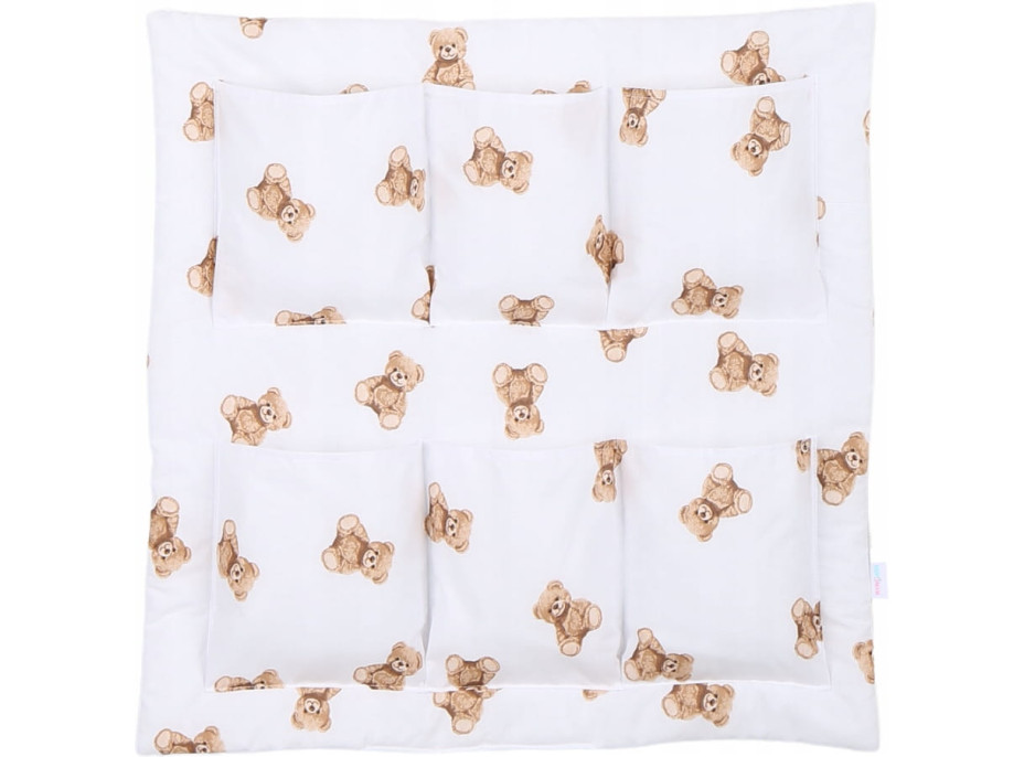 Kapsář (organizér) na dětskou postýlku BABYMAM PREMIUM - Medvídek Teddy