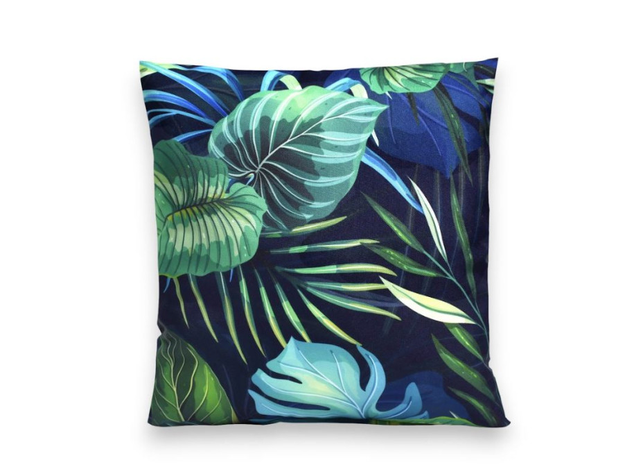 Voděodolný sedací MAXI polštář 100x15 cm do závěsného křesla - monstera/tmavě modrý