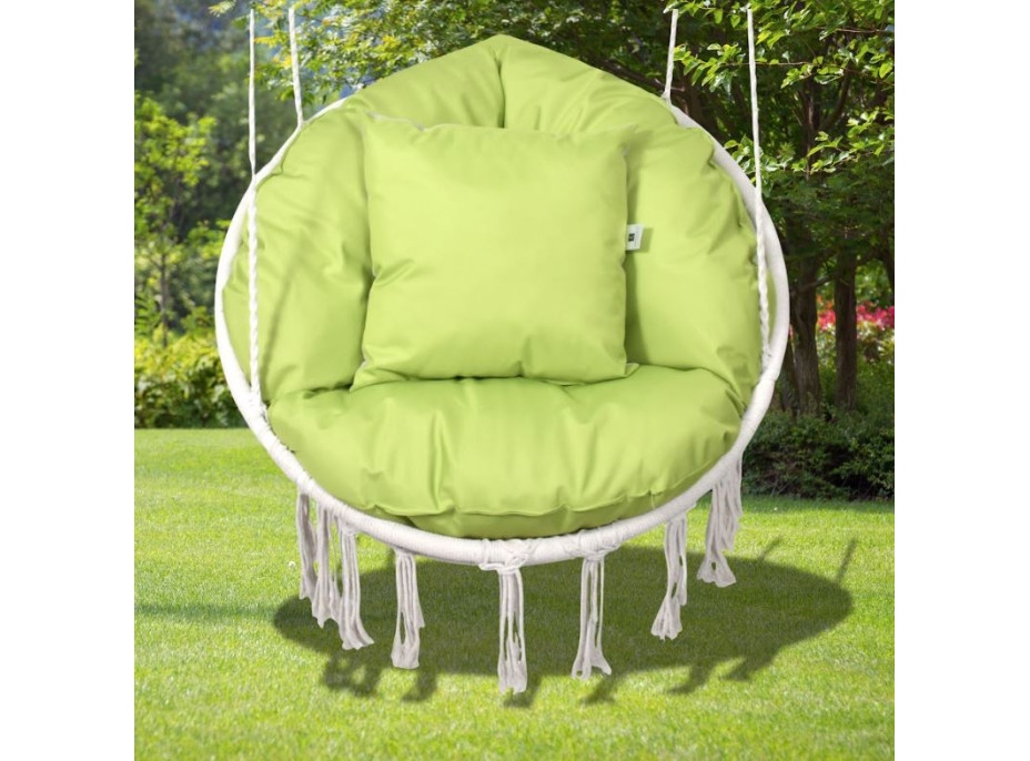 Voděodolný sedací MAXI polštář 100x15 cm do závěsného křesla - světle zelený