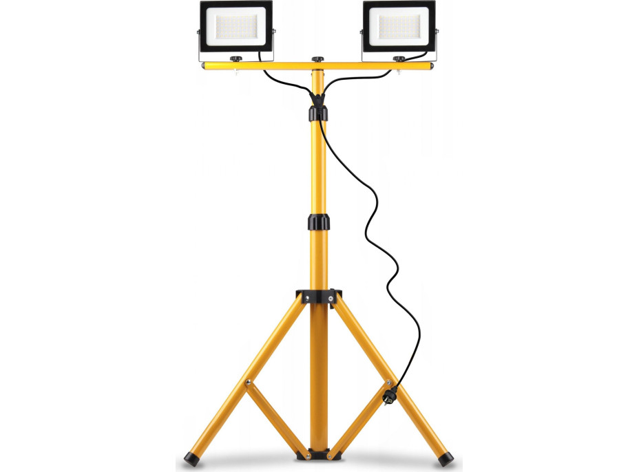 Halogenová LED stavební svítilna na stojanu RSL005-2x50W