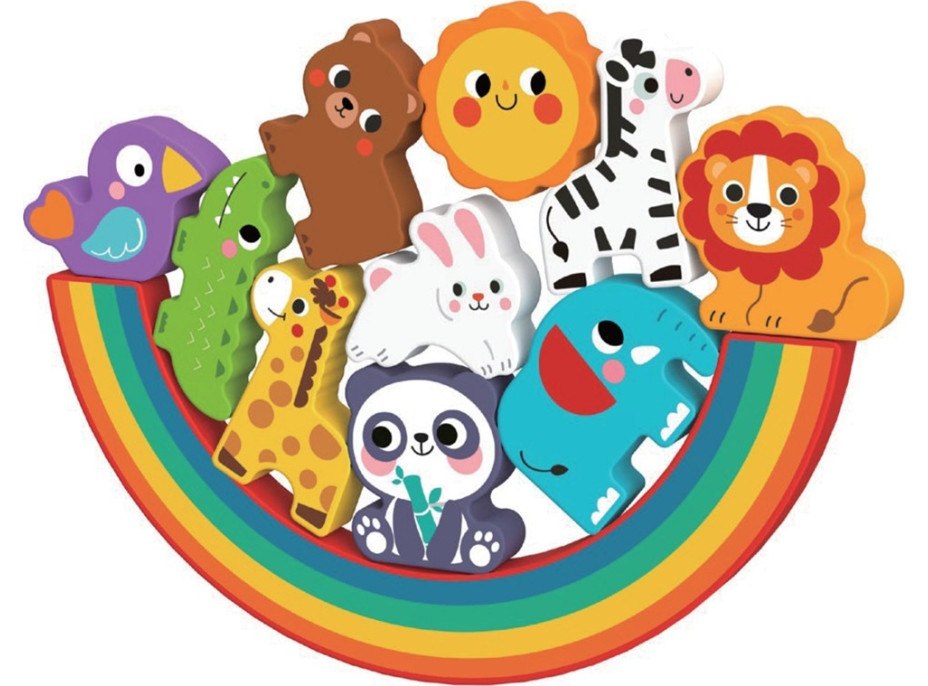 2Kids Toys Balanční puzzle se zvířátky 2 v 1