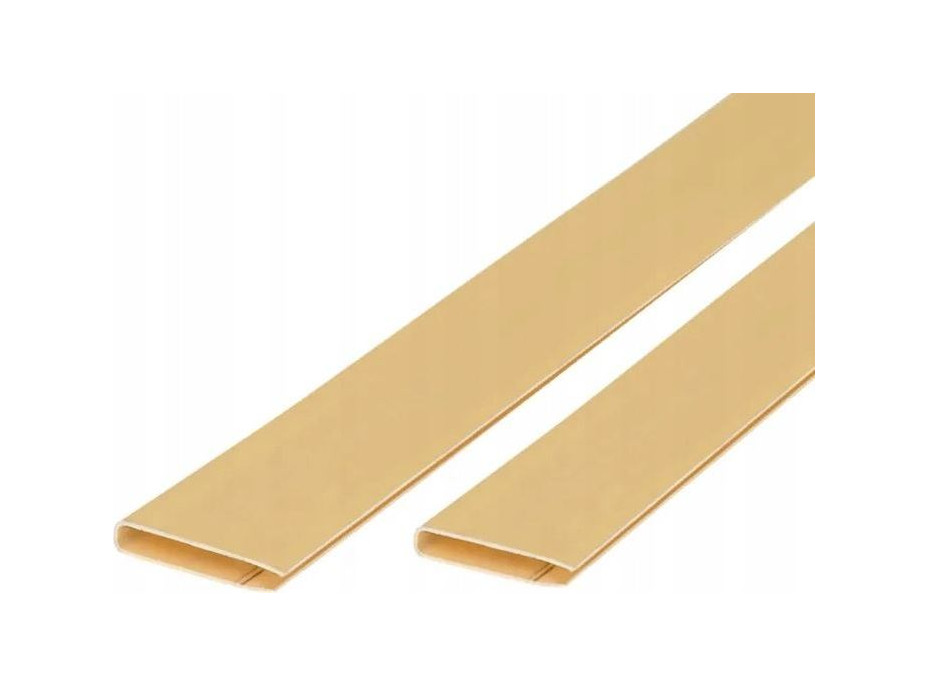 Ukončovací lišta na clonu na plot - imitace bambusu - 3x100 cm - béžová