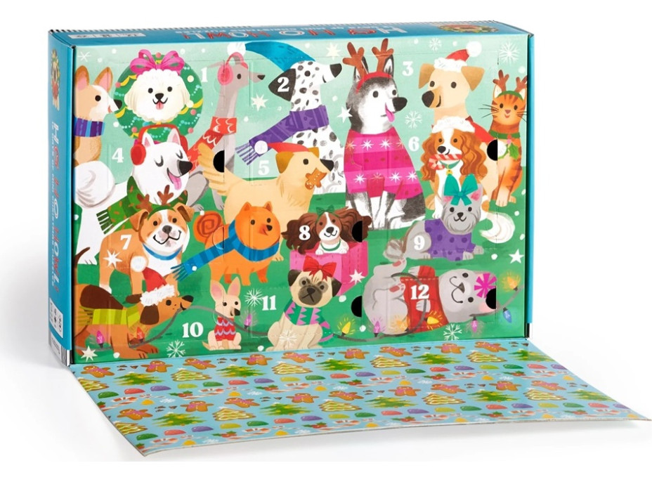 Mudpuppy Puzzle Předvánoční odpočítávání sada 12 ks