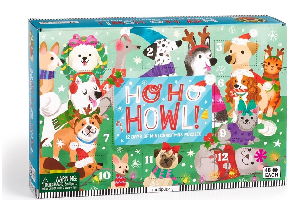 Mudpuppy Puzzle Předvánoční odpočítávání sada 12 ks