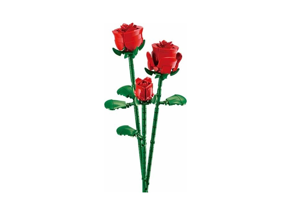 Sluban Flowers M38-B1101-04 Červená růže ve váze