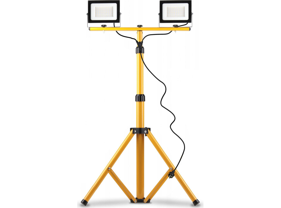 Halogenová LED stavební svítilna na stojanu 2x20W RSL001-20N