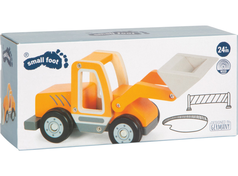 small foot Dřevěný nakladač s lopatou