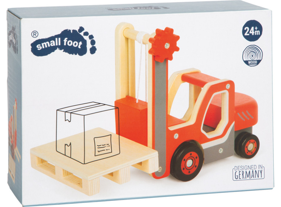 small foot Dřevěný vysokozdvižný vozík s paletou