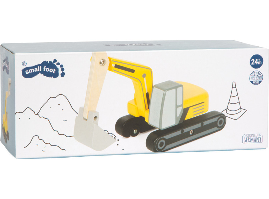 small foot Dřevěný pásový bagr