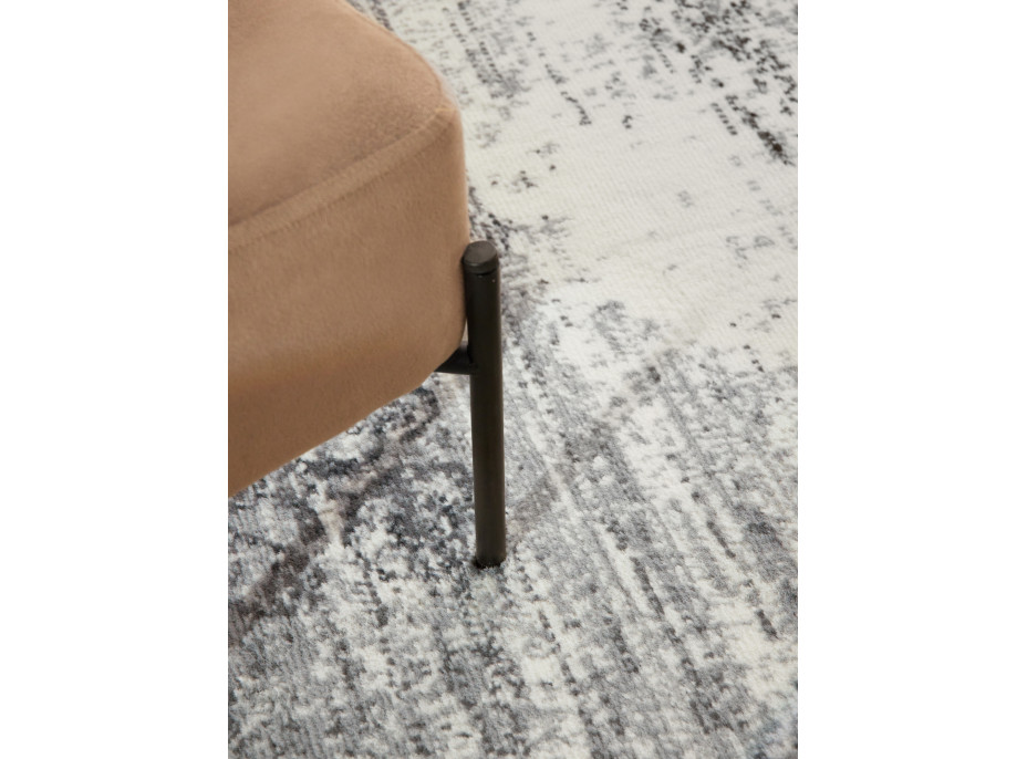 Kusový koberec Gloria Lydia Creme Grey kruh