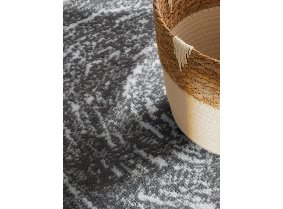 Kusový koberec Gloria Cavallo Creme Grey kruh