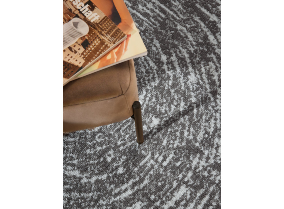 Kusový koberec Gloria Cavallo Creme Grey kruh