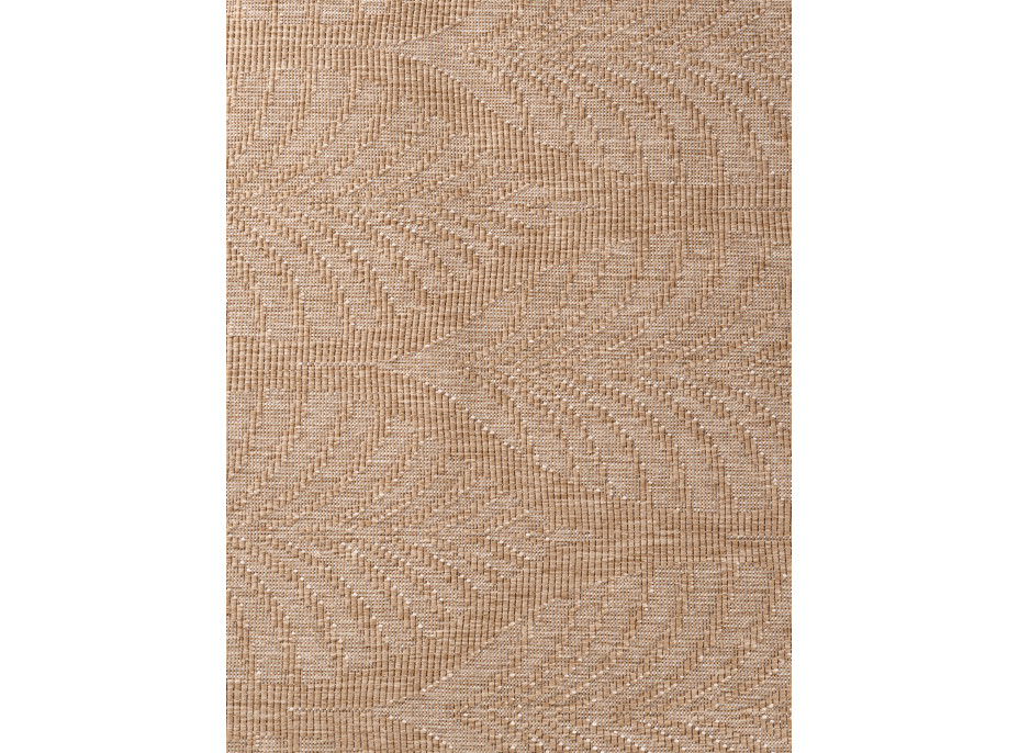 Kusový koberec Duet Liora Beige/White kruh - na ven i na doma