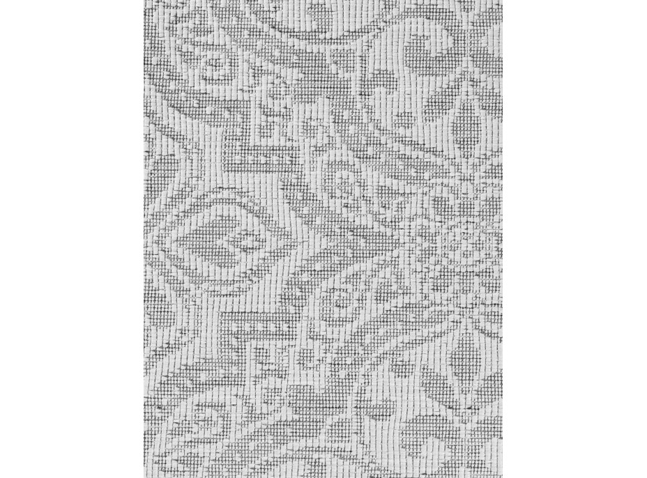 Kusový koberec Duet Rosel White/Gray kruh - na ven i na doma