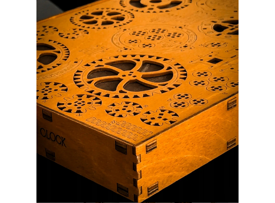 WOODEN CITY 3D puzzle Industriální nástěnné hodiny 421 dílů