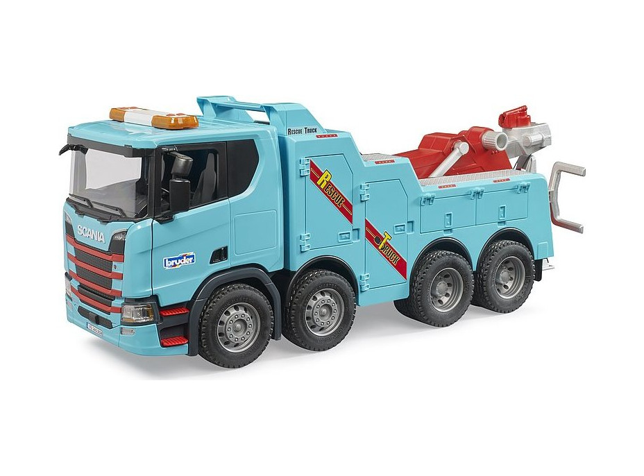 Bruder Scania Super 560R Vyprošťovací a odtahový vůz se zvukem a světlem