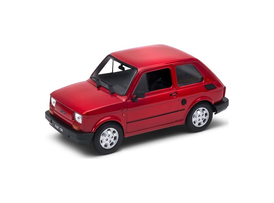 Welly Fiat 126p Maluch 1:21 metalická červená