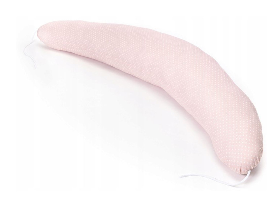 Kojicí polštář BABYMAM PREMIUM - Bílé tečky na růžové