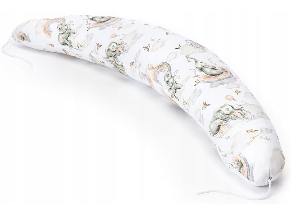 Kojicí polštář BABYMAM PREMIUM - Sloník na obláčku