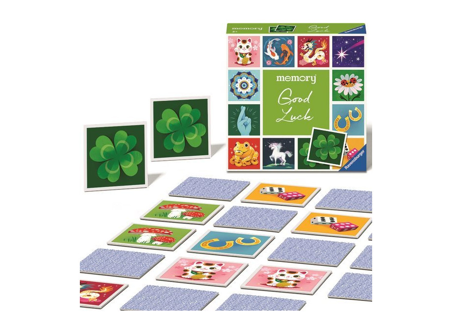 RAVENSBURGER Pexeso Vzácné okamžiky: Hodně štěstí!, 48 kartiček
