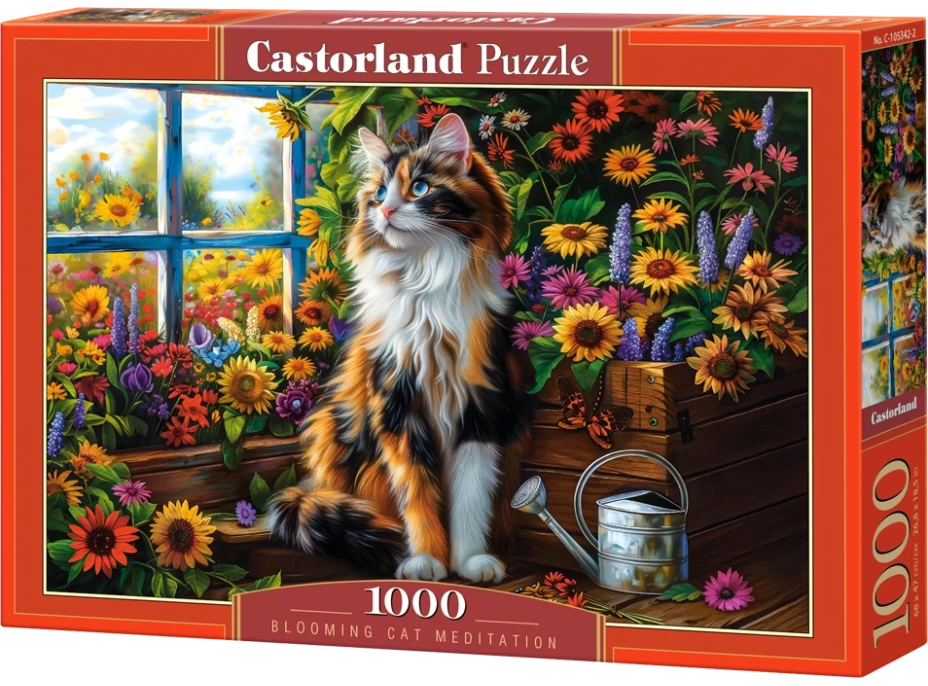 CASTORLAND Puzzle Kočičí meditace ve skleníku 1000 dílků