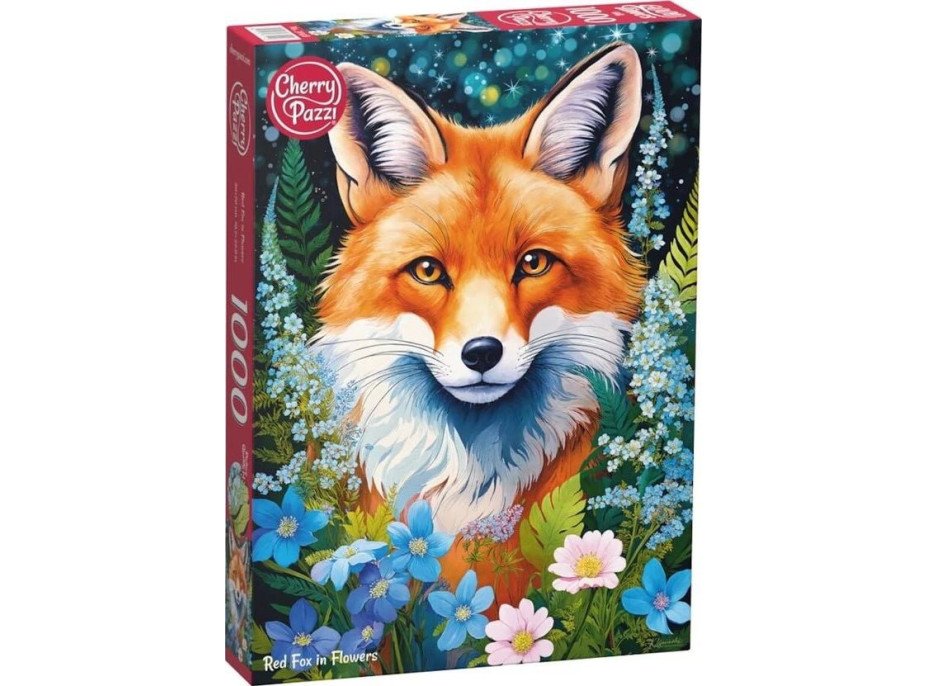 CHERRY PAZZI Puzzle Liška v květinách 1000 dílků