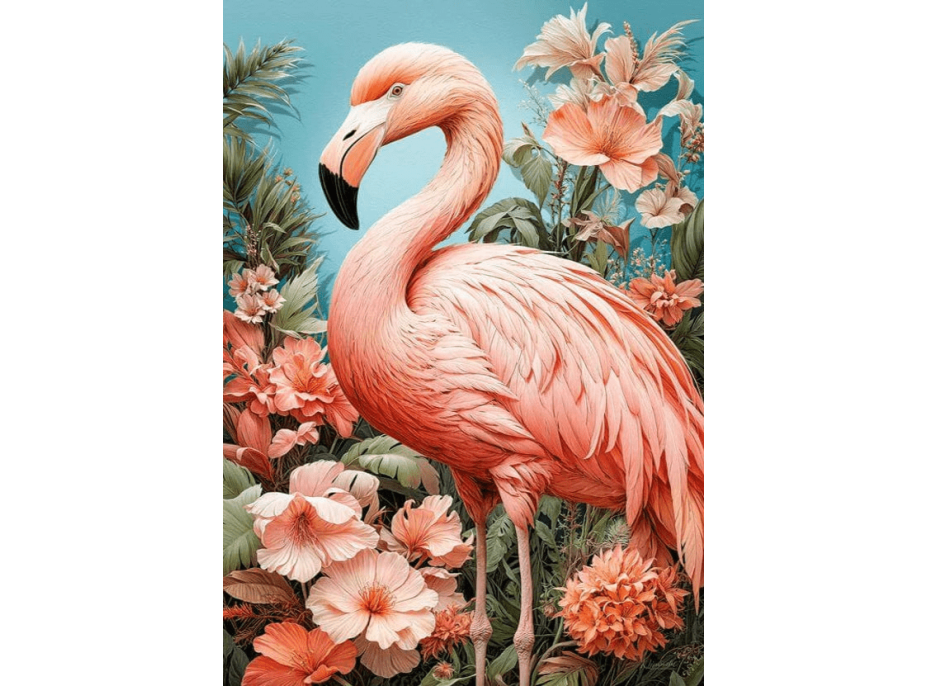 CHERRY PAZZI Puzzle Plameňák 1000 dílků