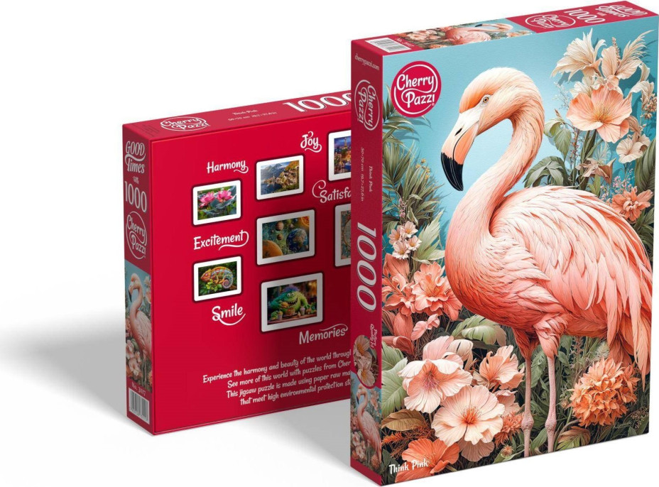 CHERRY PAZZI Puzzle Plameňák 1000 dílků