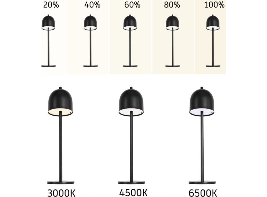 Dotyková noční lampička MODERN - zlatá