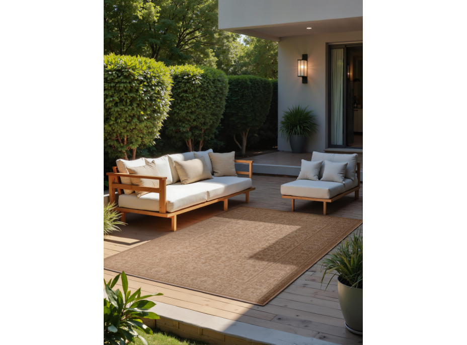 Kusový koberec Duet Kona Beige/White - na ven i na doma