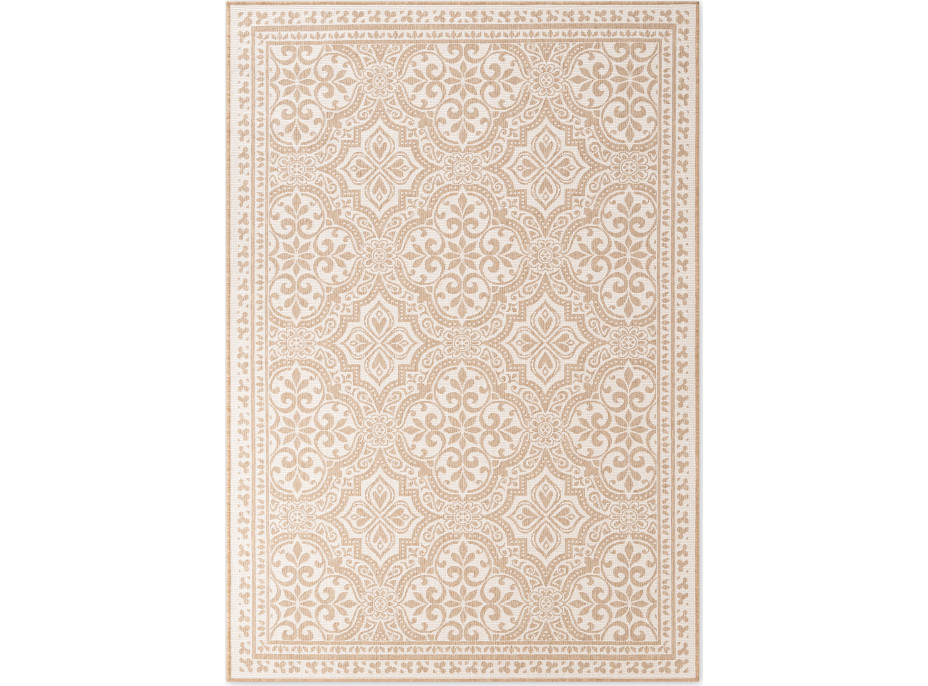 Kusový koberec Duet Rosel Beige/White - na ven i na doma