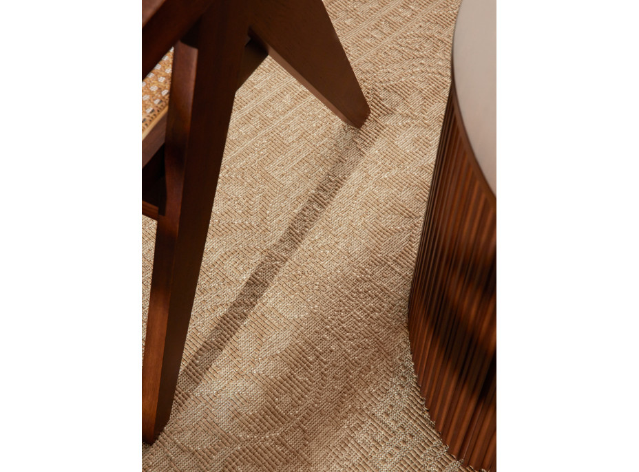 Kusový koberec Duet Rosel Beige/White - na ven i na doma