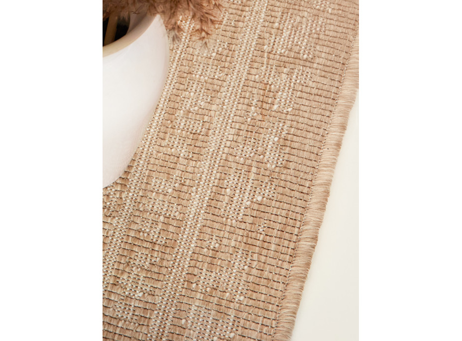 Kusový koberec Duet Rosel Beige/White - na ven i na doma