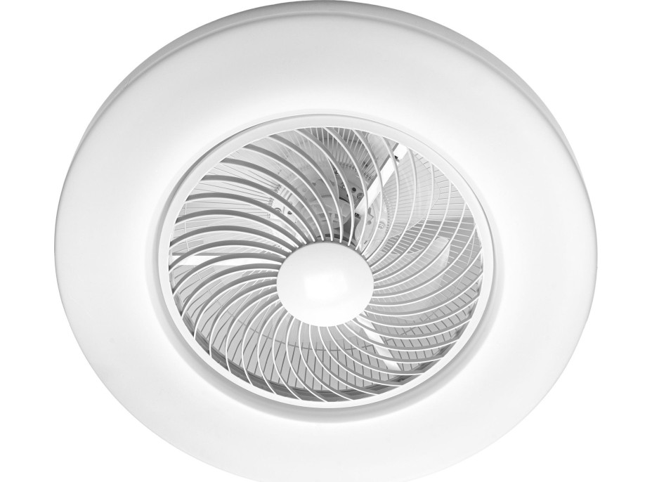 Stropní LED svítidlo s ventilátorem na dálkové ovládání - bílé