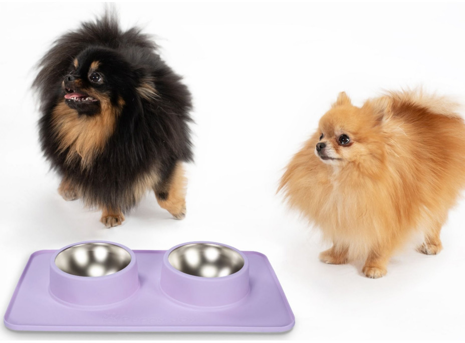 Misky pro psy/kočky/zvířata Puppy Joy - fialové