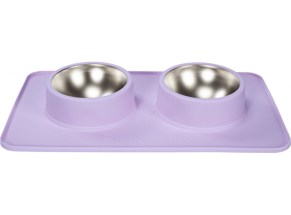 Misky pro psy/kočky/zvířata Puppy Joy - fialové
