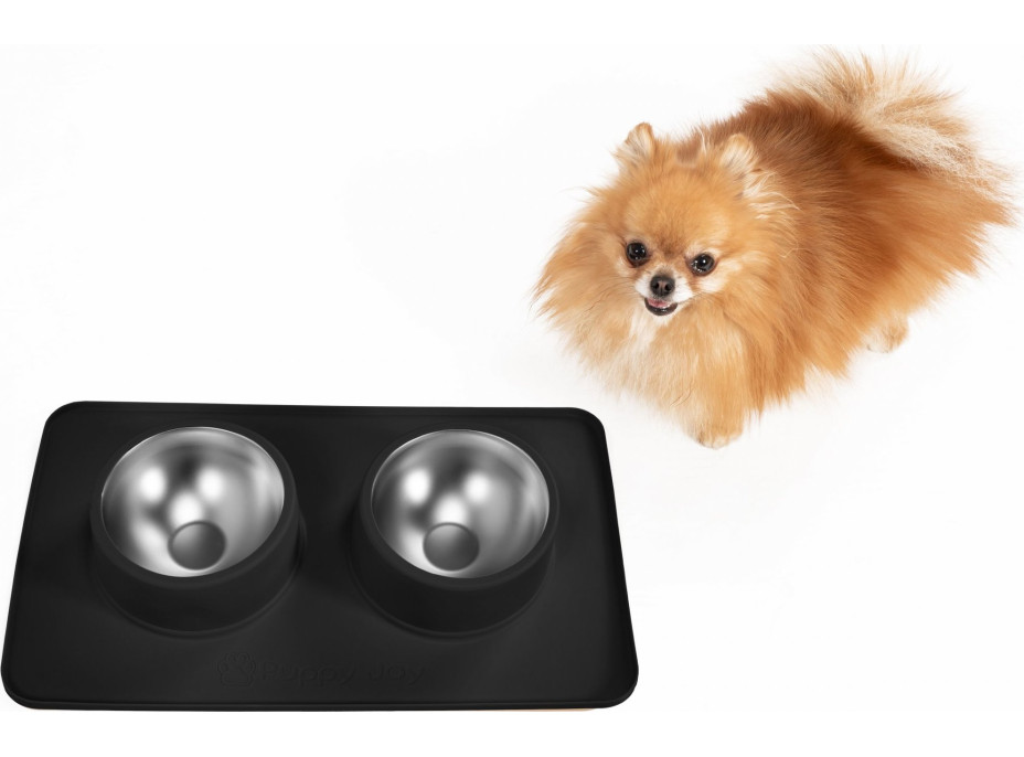 Misky pro psy/kočky/zvířata Puppy Joy - černé