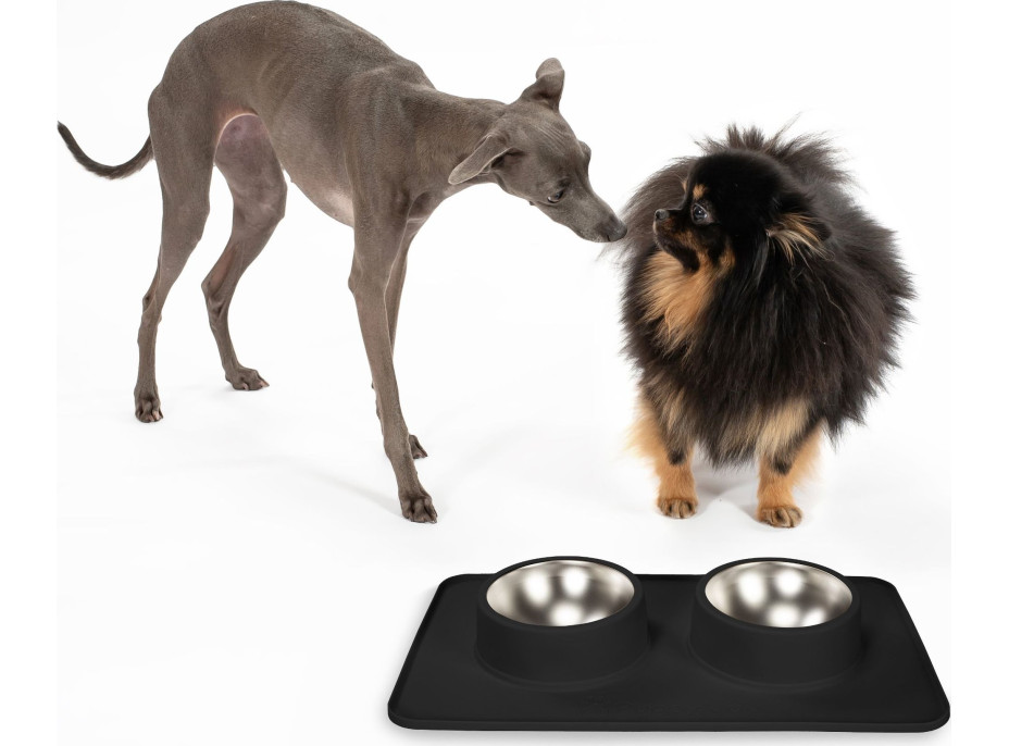 Misky pro psy/kočky/zvířata Puppy Joy - černé