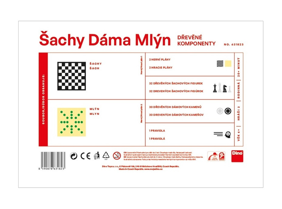 Dino Šachy, Dáma, Mlýn