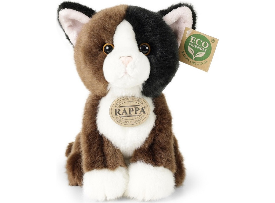 Rappa Plyšová kočka sedící 18 cm ECO-FRIENDLY
